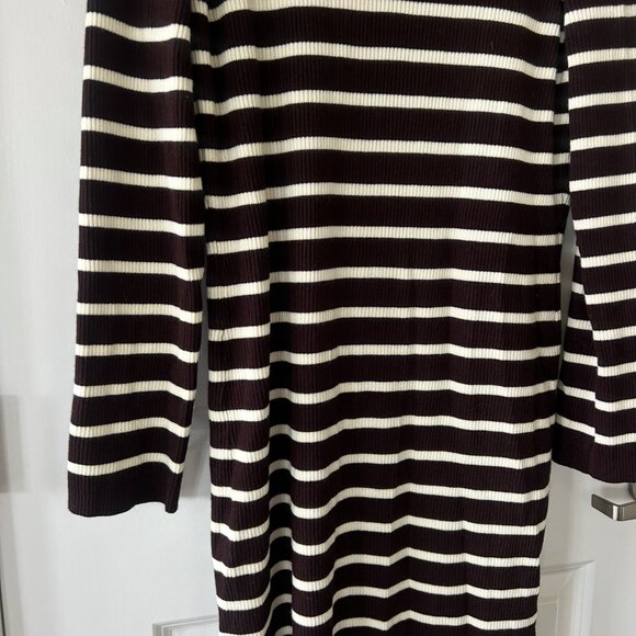 PRIMARK STRIPPED MIDI KNIT DRESS - Picture 4 of 11